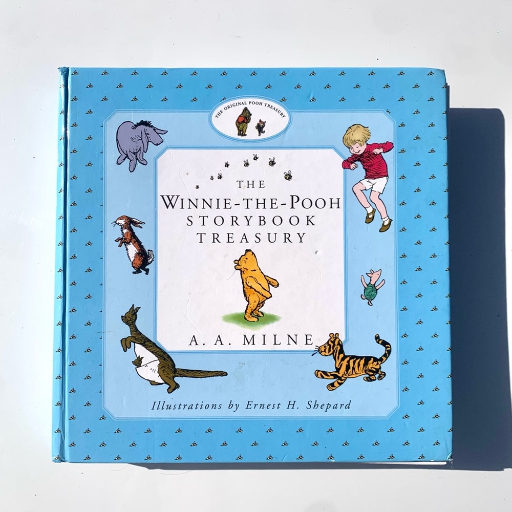 Winnie-the-Pooh Storybook Treasury - Blue Illustrated Hardcover Used
